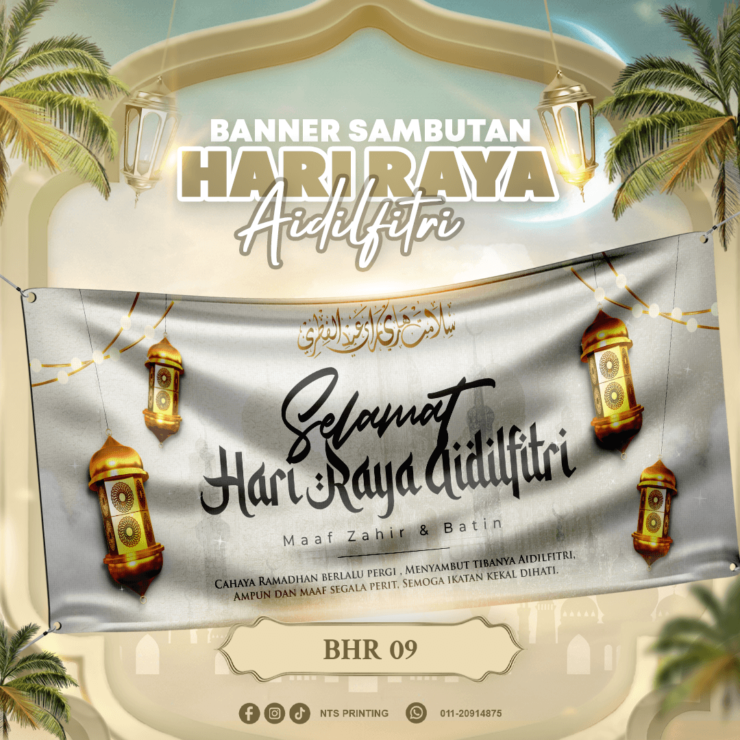 Banner Booth Raya NTS PRINTING | YOUR PRINT PARTNER