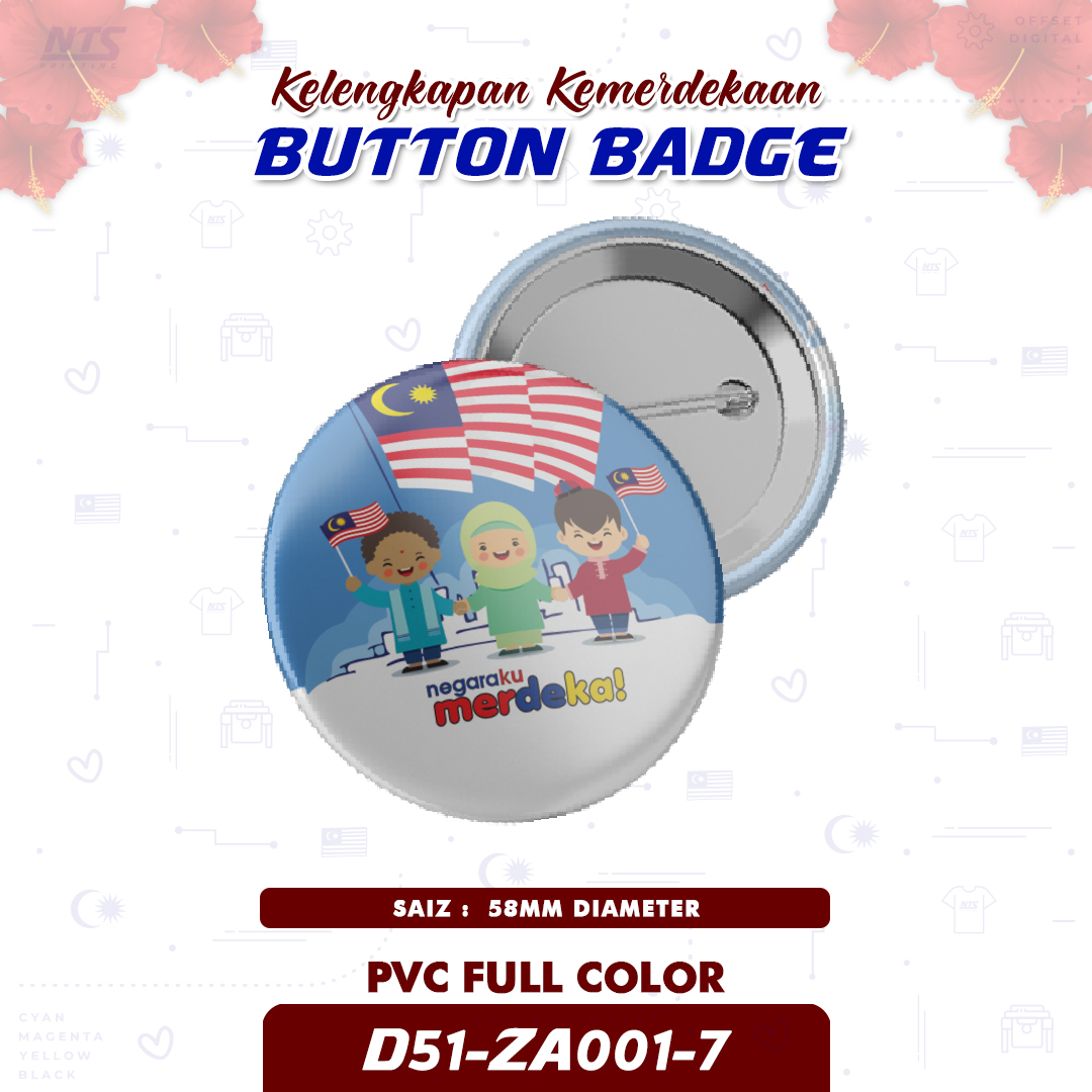 Merdeka Button NTS PRINTING | YOUR PRINT PARTNER
